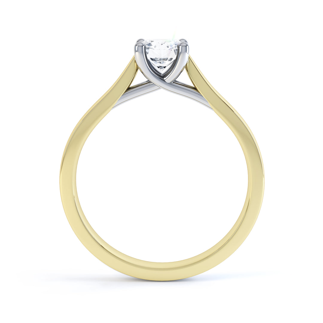 4 Claw Round Solitaire Diamond Ring