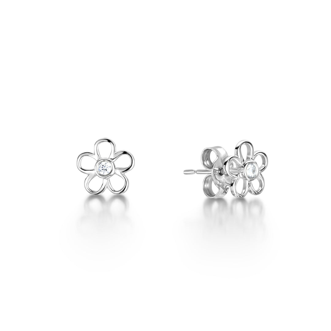 Flower Diamond Earrings