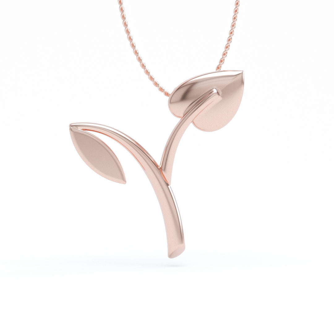 Angled Vegan Pendant SerenaJewellery