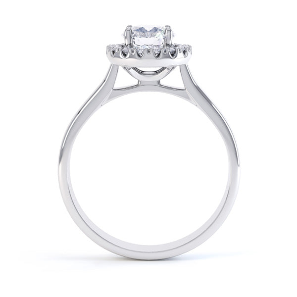Brilliant Round Halo Diamond Ring