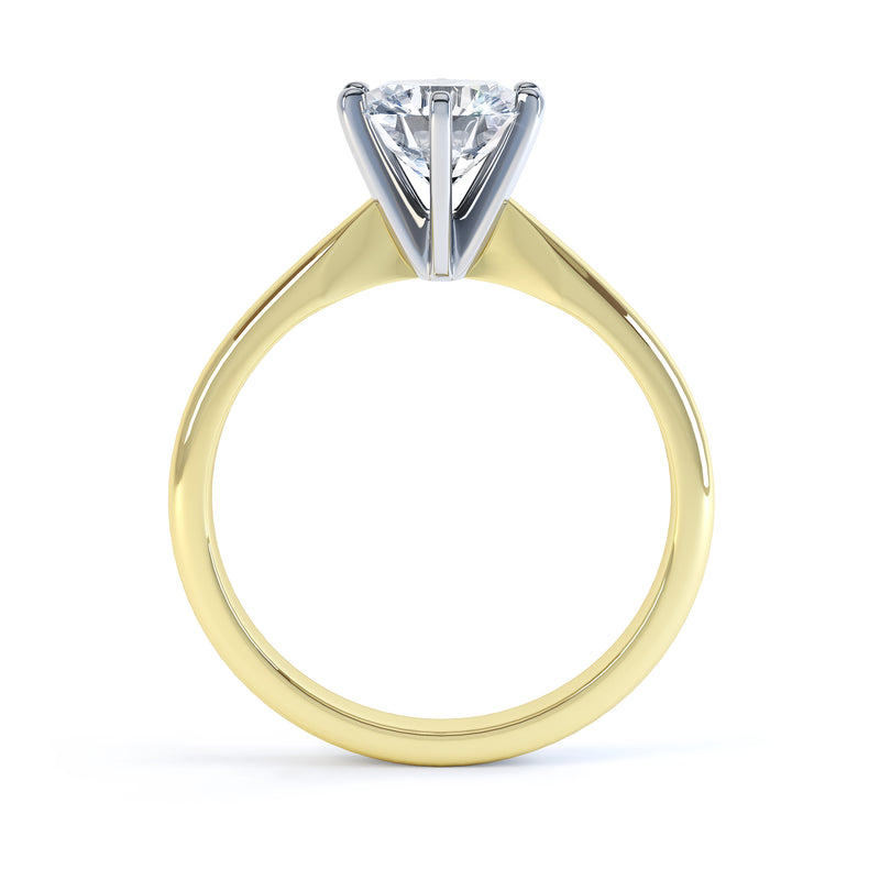 6 Claw Brilliant Round Solitaire Ring