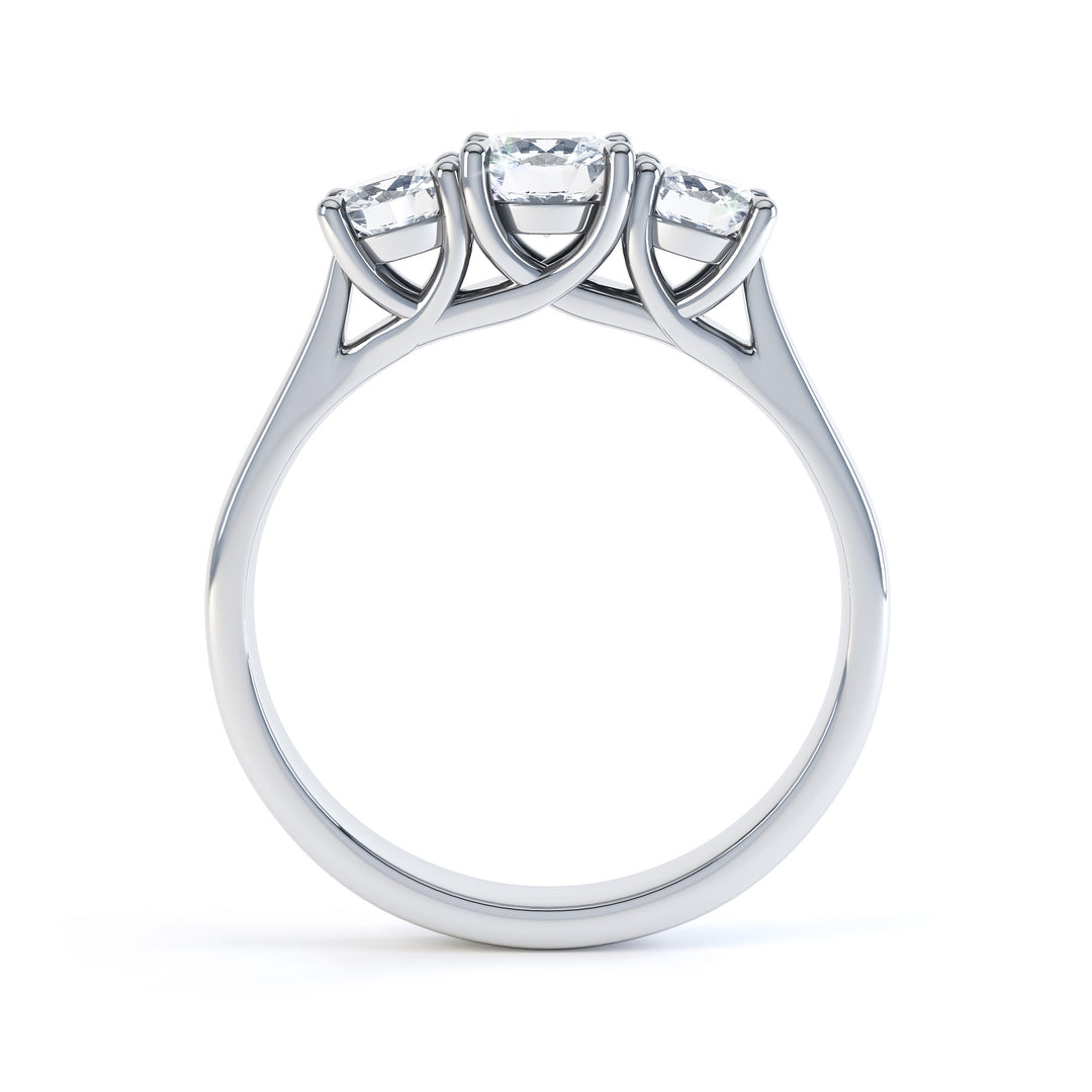 Brilliant Round Diamond Trilogy Ring