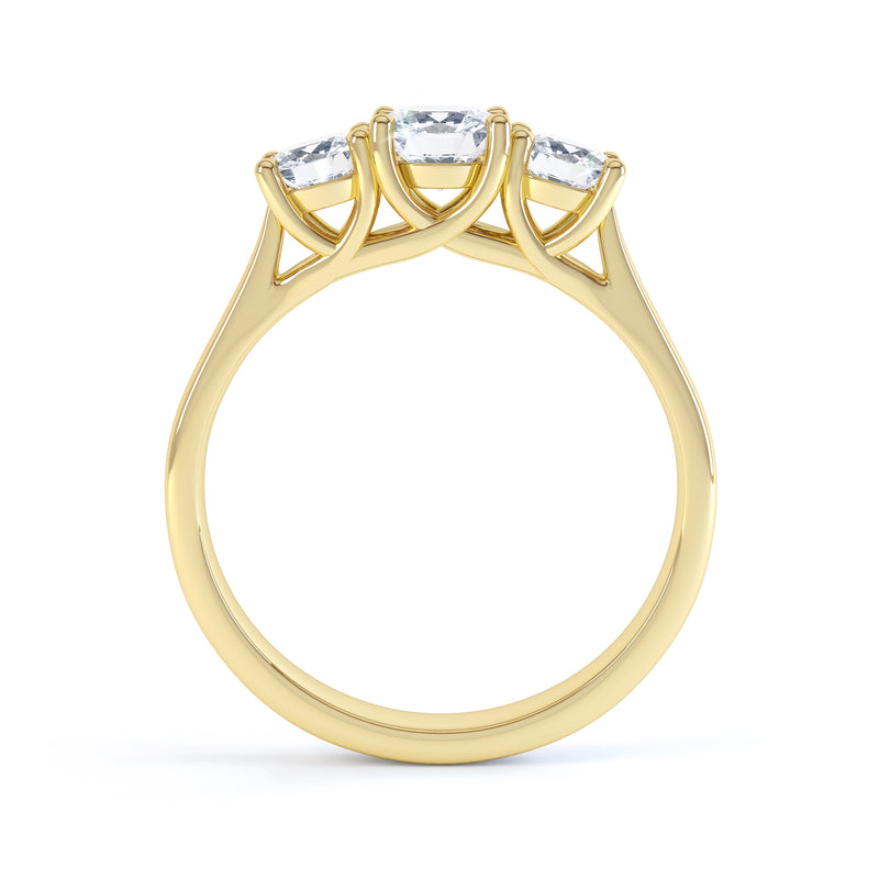 Brilliant Round Diamond Trilogy Ring