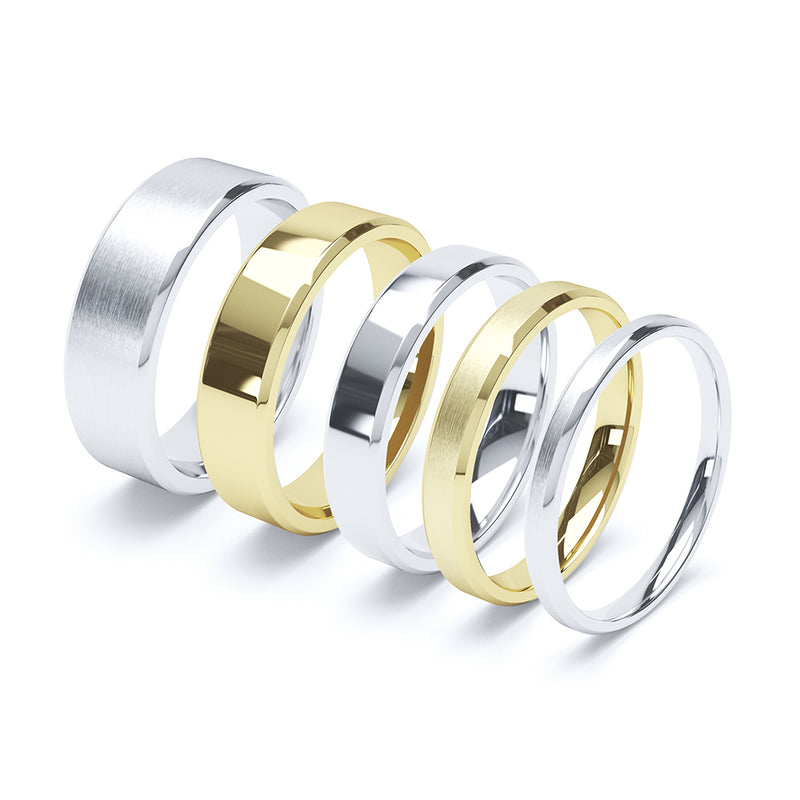 Bevelled Plain Wedding Ring