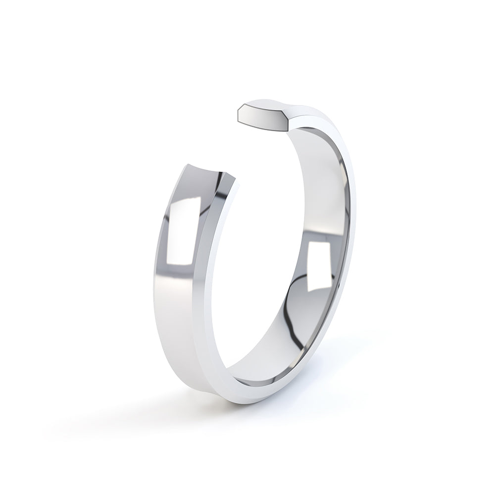 Concave Plain Wedding Ring