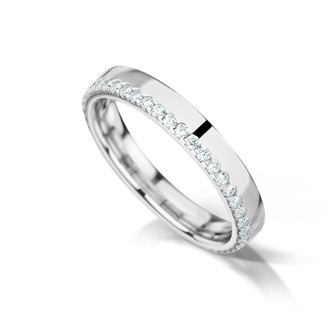 Offset Diamond Eternity Ring