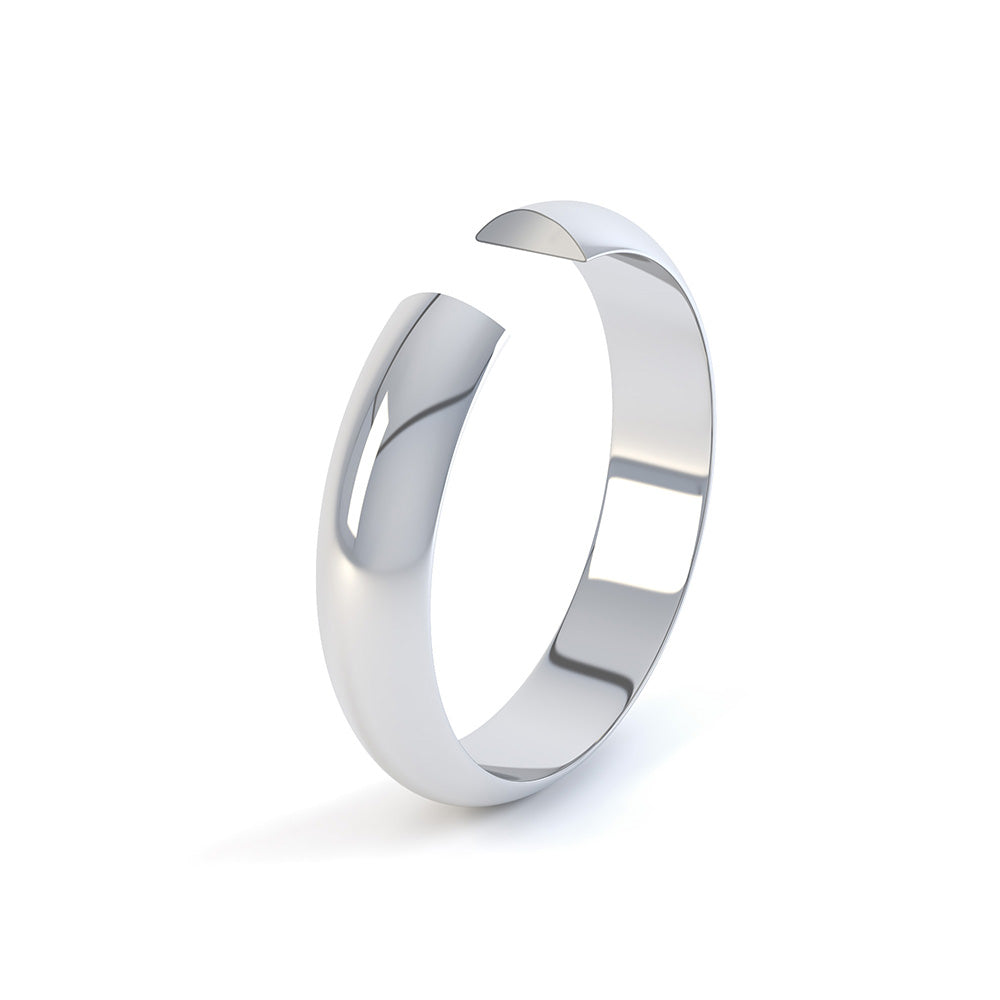 D Shape Plain Wedding Ring