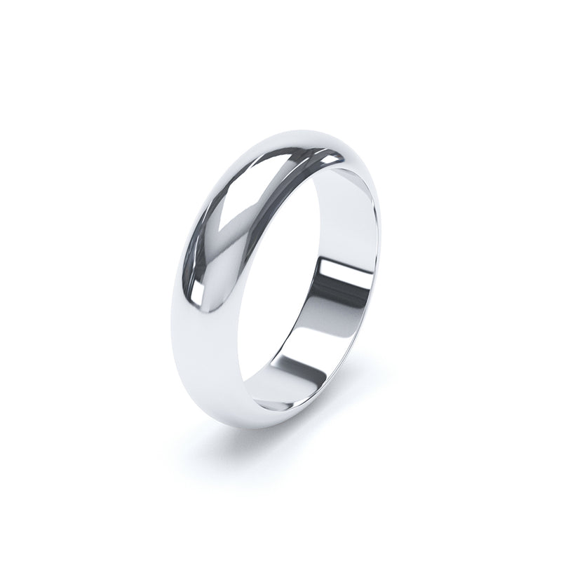 D Shape Plain Wedding Ring