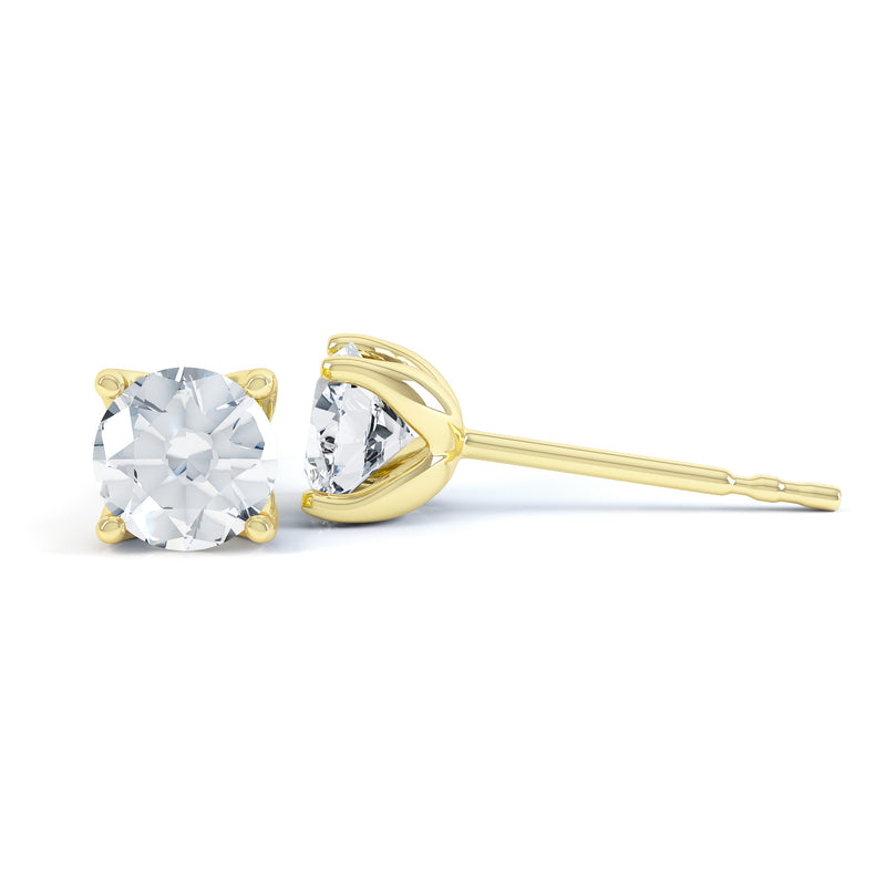 Brilliant Round Diamond Earrings