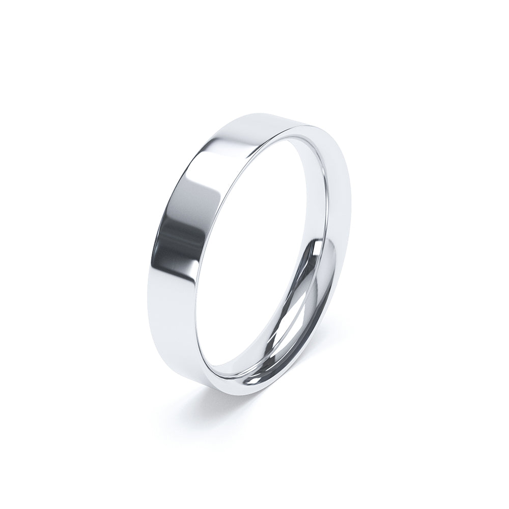 Flat platinum wedding new arrivals band