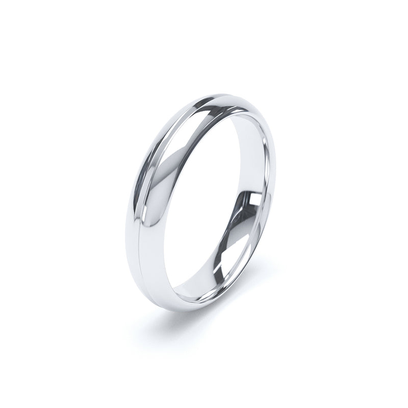 Paris Grooved Plain Wedding Ring