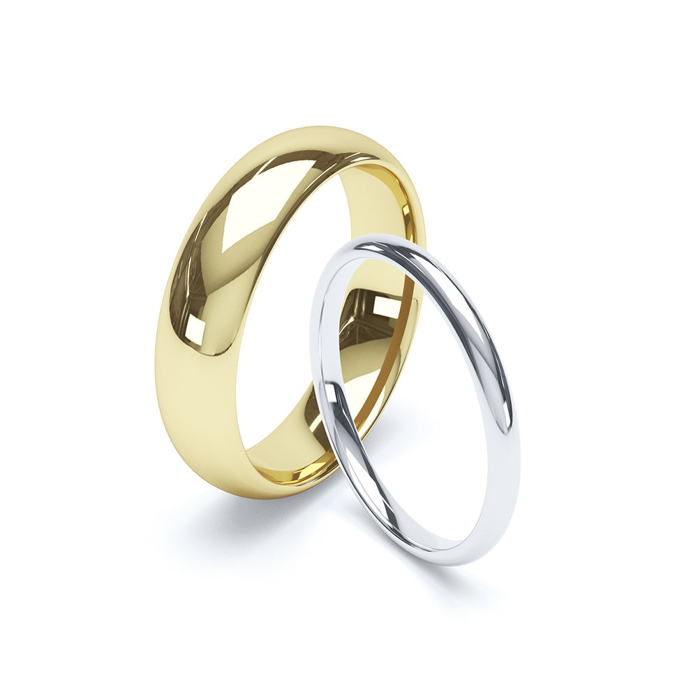 Paris Profile Plain Wedding Ring