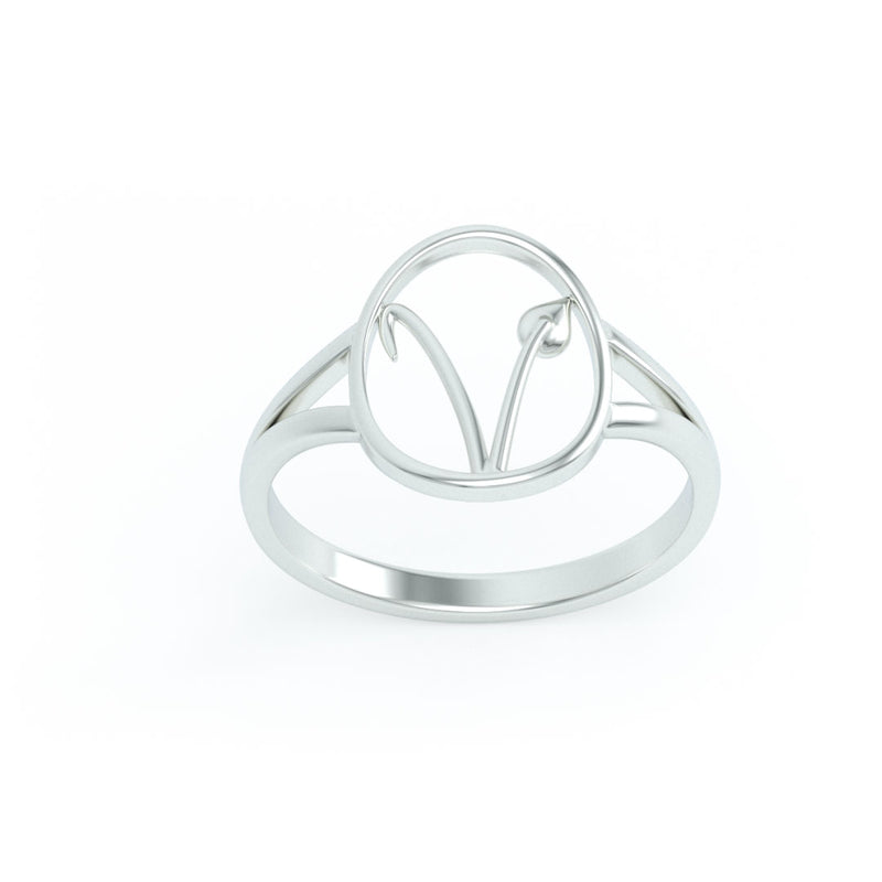 Vegan Symbol Ring