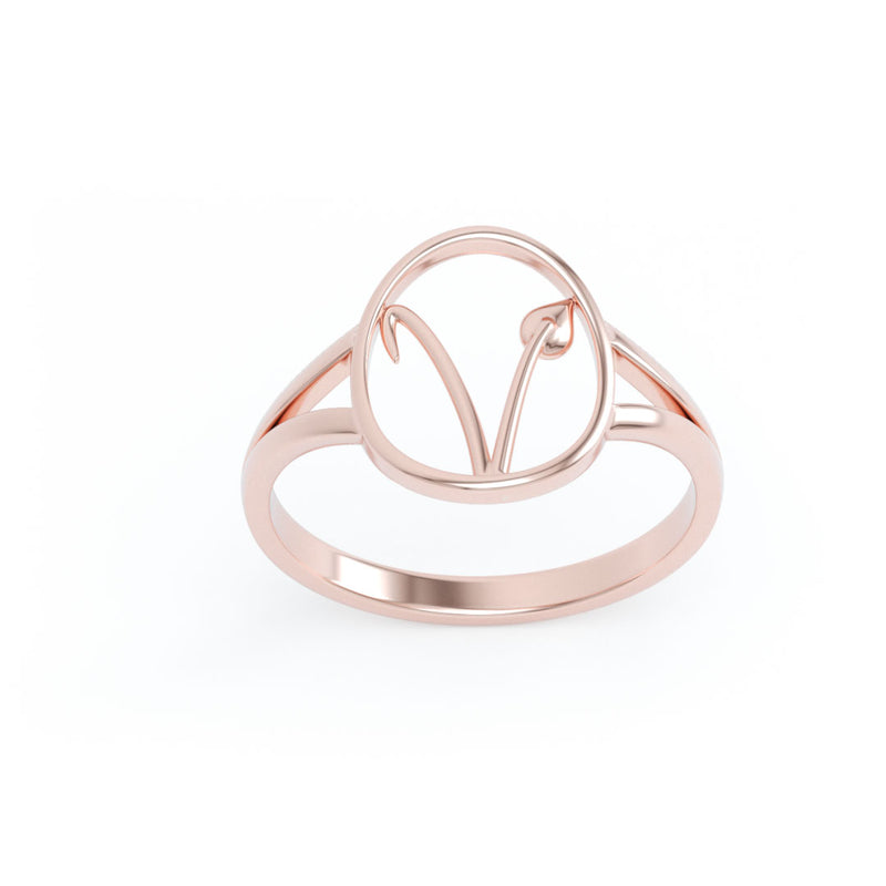 Vegan Symbol Ring