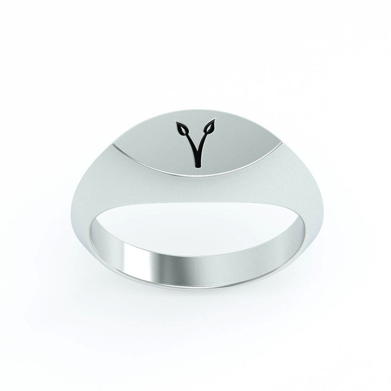 Vegan Symbol Chunky Ring