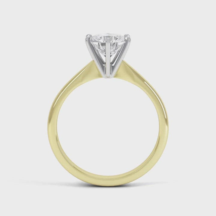 6 Claw Brilliant Round Solitaire Ring